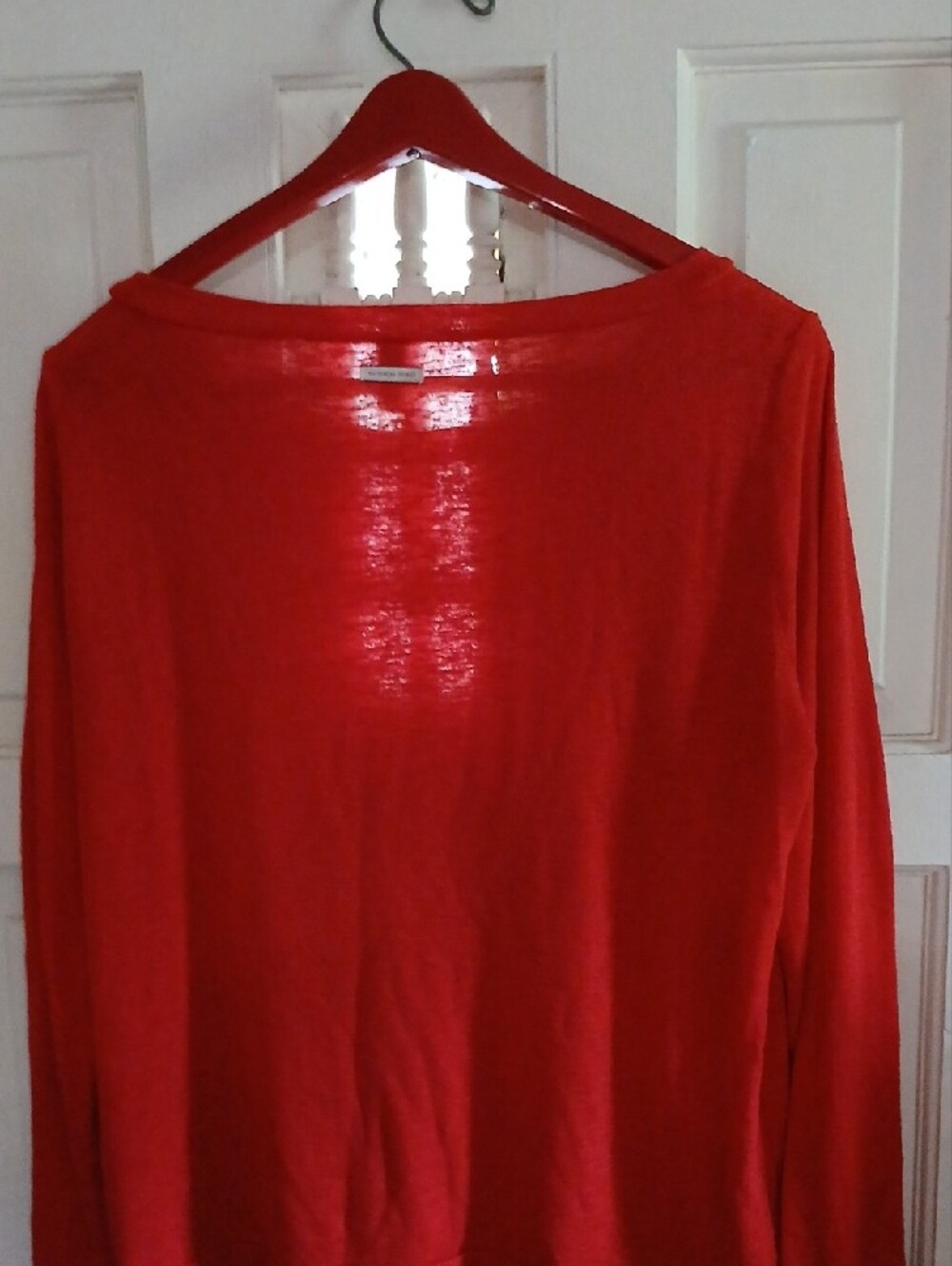 Victoria's Secret Red Long-Sleeve Crewneck Top - Picture 5 of 8